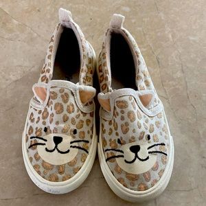 Cat and Jack (Target) cheetah/cat slip on sneakers